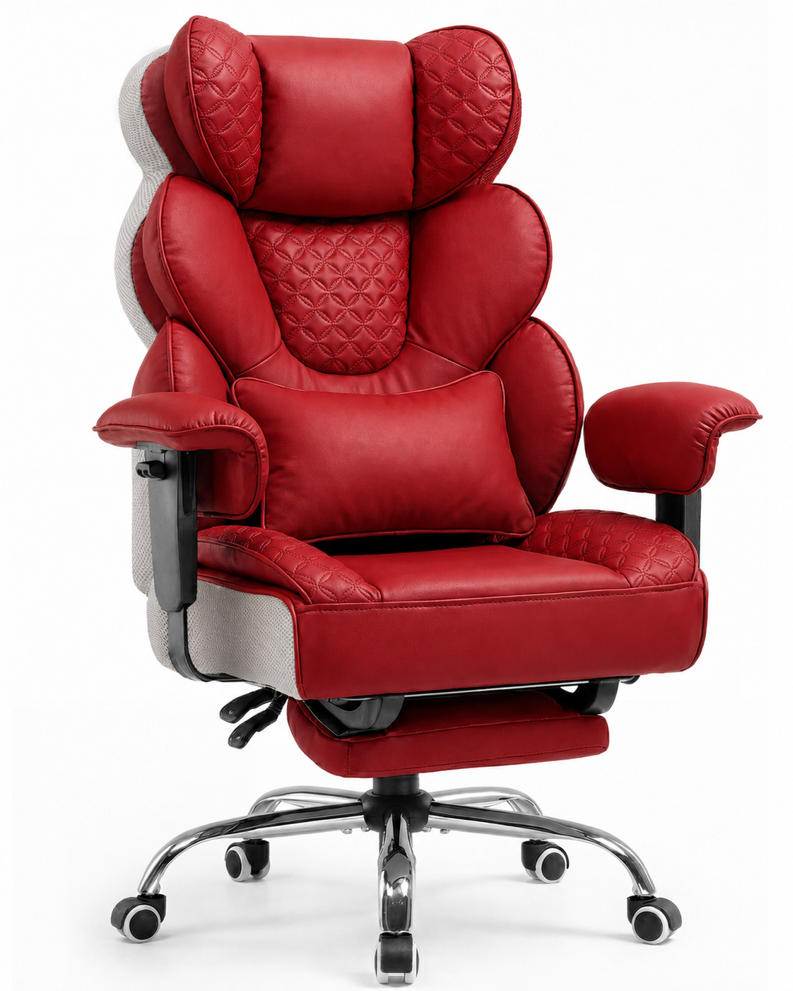 GTPOFFICE Big and Tall Office Chair Wide Seat & Armrests, Leather Executive Gaming Chair High Back,Soft Yet Supportive Resilient Foam, Heavy Duty Ergonomic Lumbar Support Chairs for Back Pain Relief