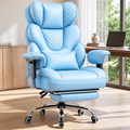 GTPOFFICE Big and Tall Office Chair Wide Seat & Armrests, Leather Executive Gaming Chair High Back,Soft Yet Supportive Resilient Foam, Heavy Duty Ergonomic Lumbar Support Chairs for Back Pain Relief