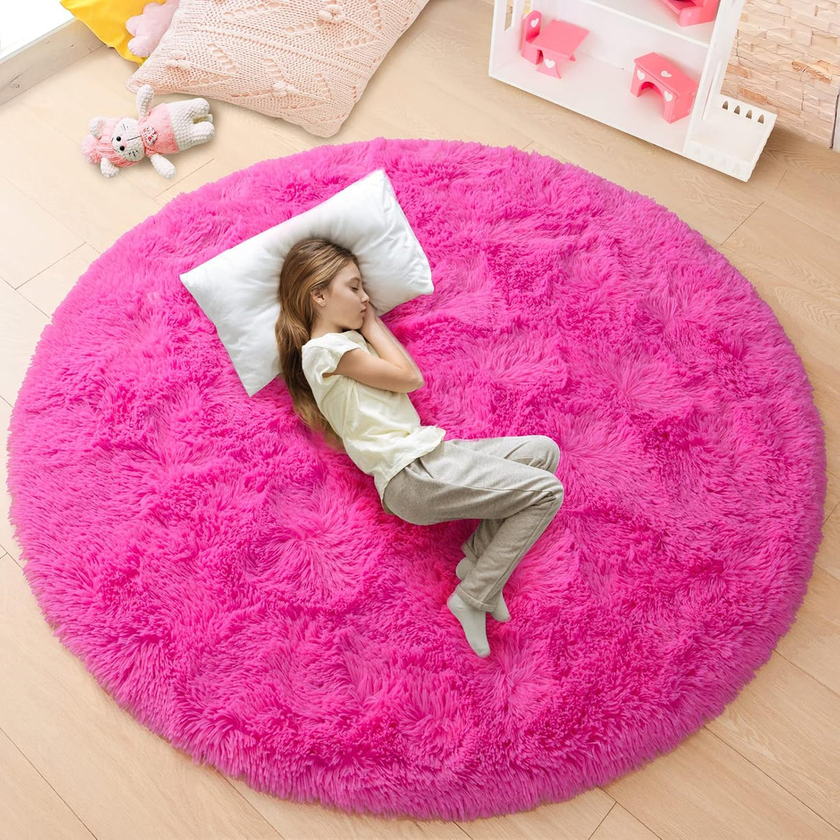 GTPOFFICE Round Rug for office chair