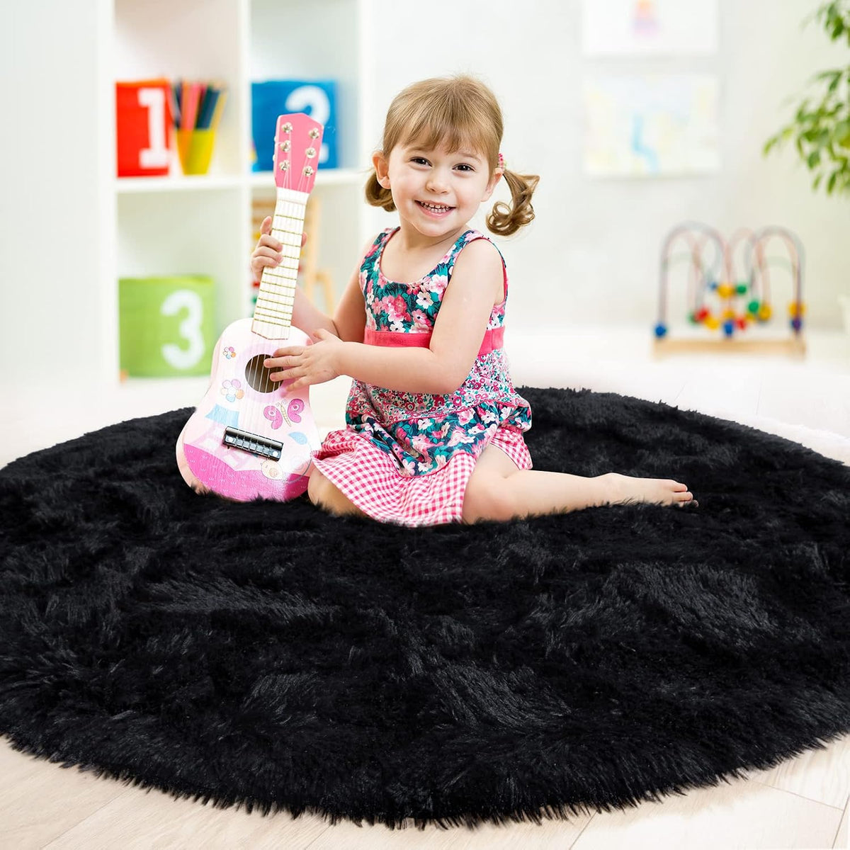 GTPOFFICE Round Rug for office chair