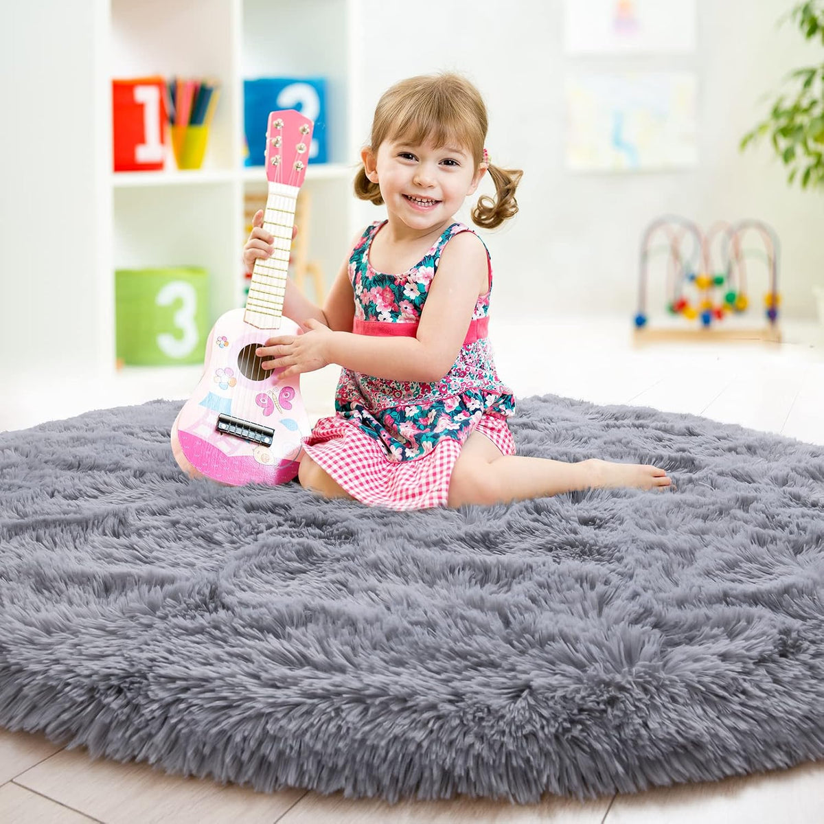 GTPOFFICE Round Rug for office chair
