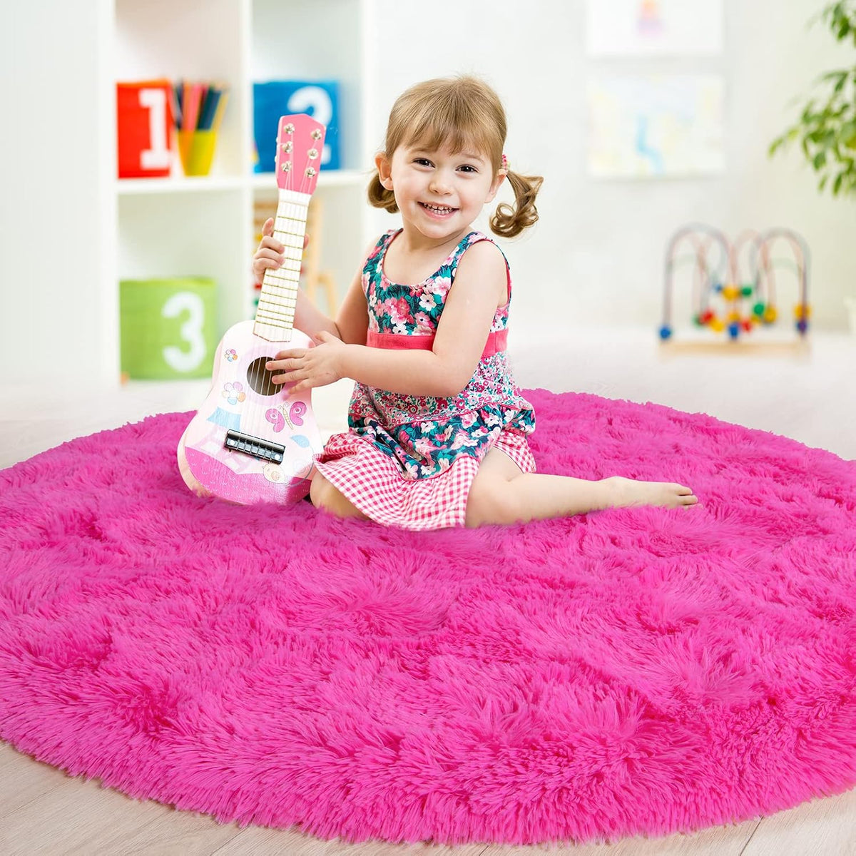 GTPOFFICE Round Rug for office chair