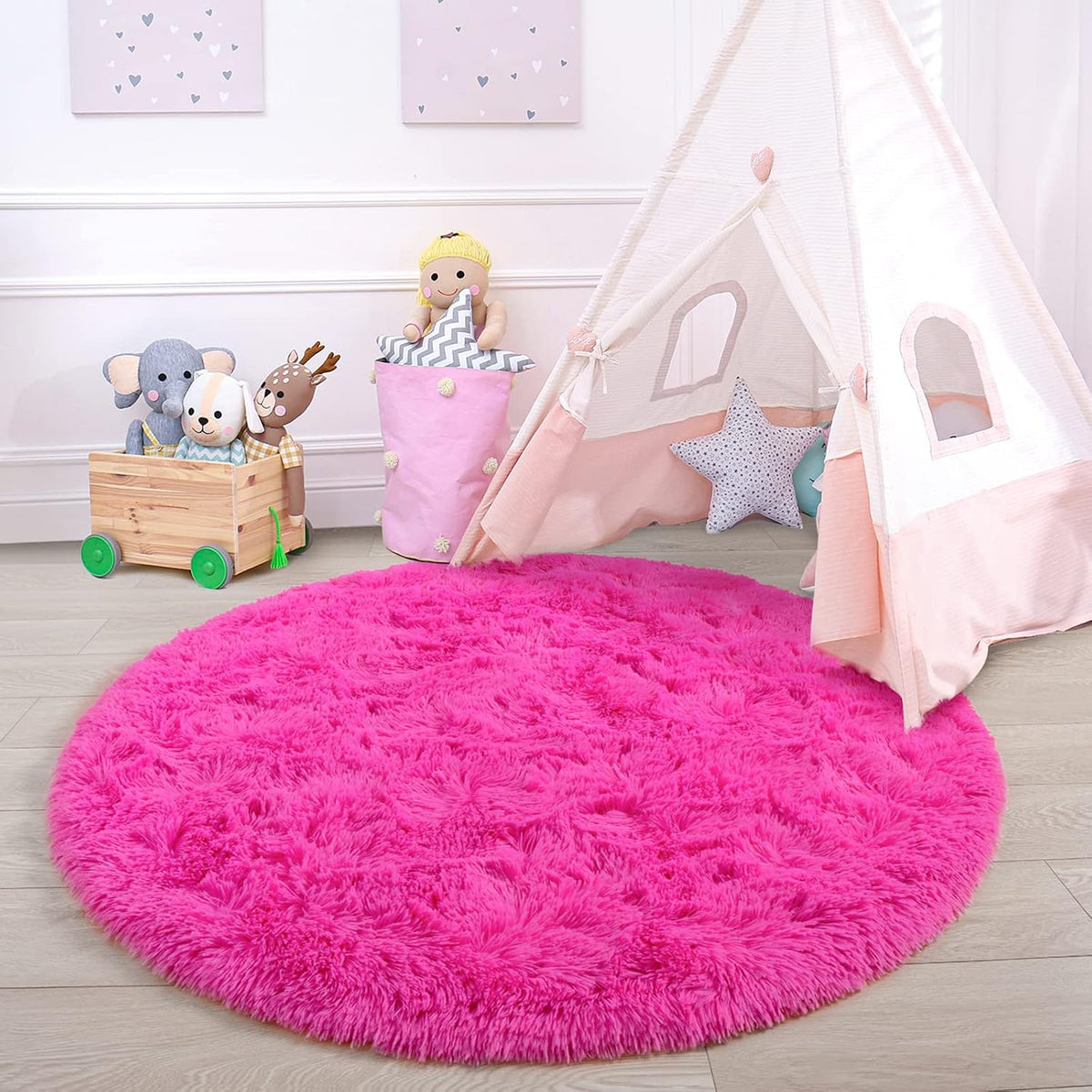GTPOFFICE Round Rug for office chair