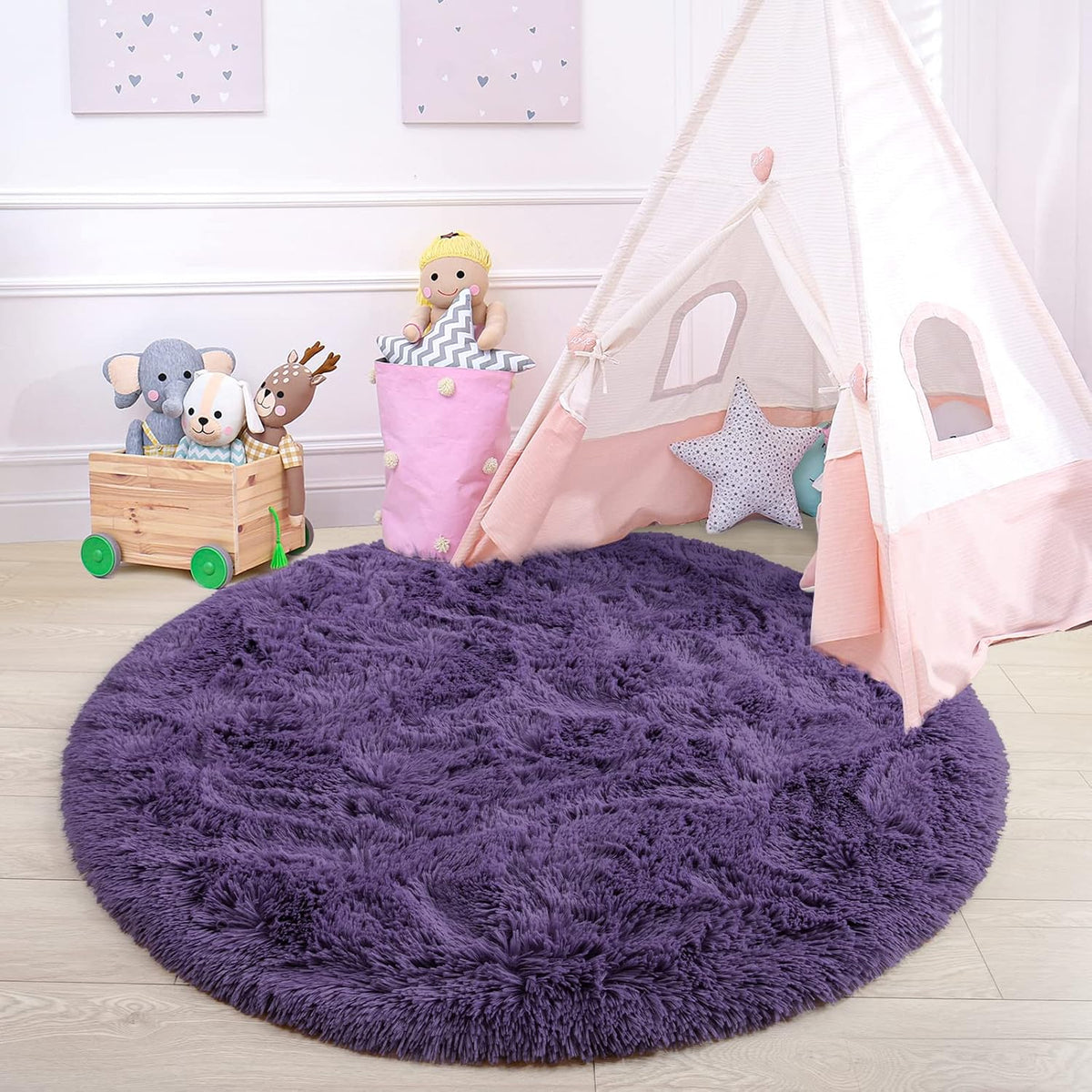 GTPOFFICE Round Rug for office chair