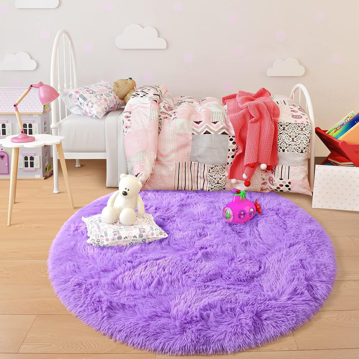 GTPOFFICE Round Rug for office chair