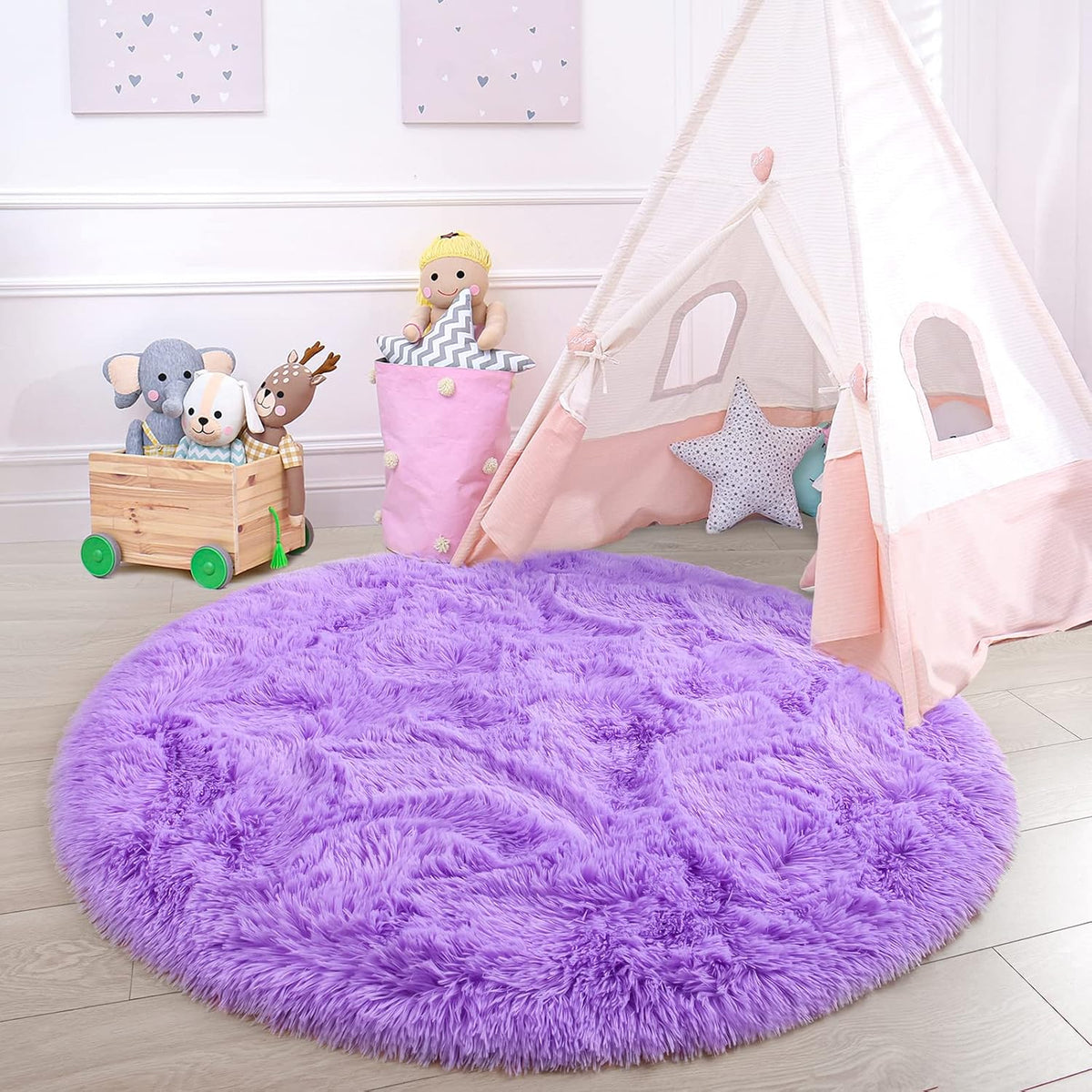 GTPOFFICE Round Rug for office chair