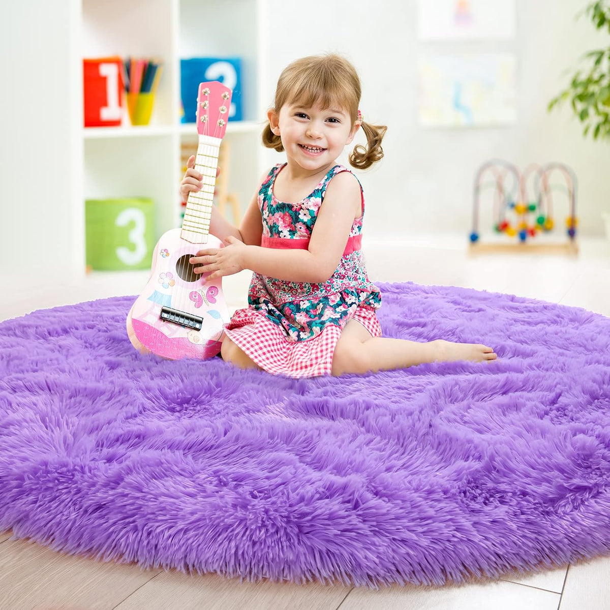 GTPOFFICE Round Rug for office chair
