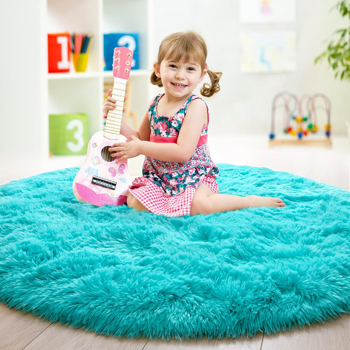 GTPOFFICE Round Rug for office chair